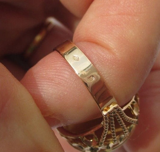 Bague 52 Augis - Bague Médaille d’Amour en or jaune 58 Facettes