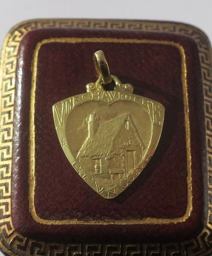 Pendentif Émile Monier - Pendentif cœur Art Nouveau en or jaune 58 Facettes