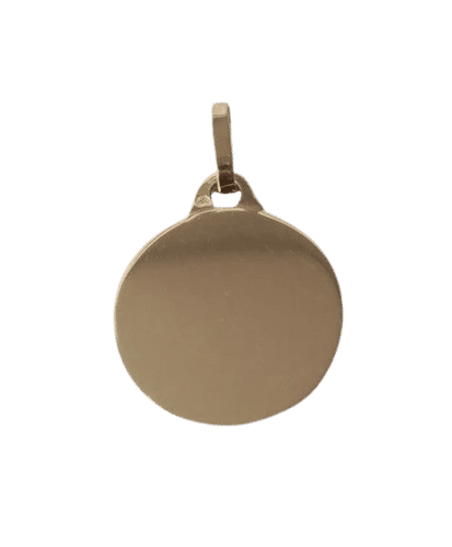 Pendentif Pendentif médaille rond en or jaune 58 Facettes