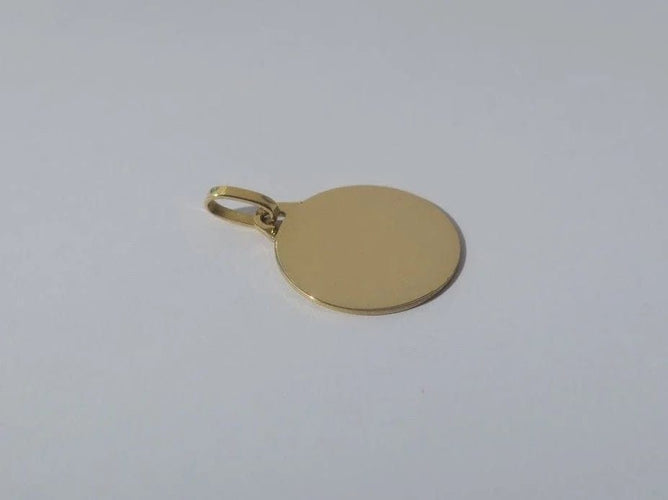 Pendentif Pendentif médaille rond en or jaune 58 Facettes