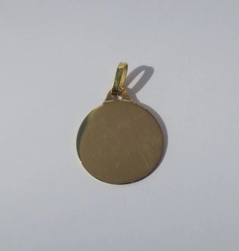 Pendentif Pendentif médaille rond en or jaune 58 Facettes