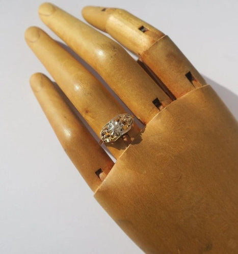 Bague 51 Art Déco - Bague en or bicolore et diamant 58 Facettes