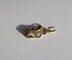 Pendentif Pendentif fleur XIXe siècle en or rose et améthyste 58 Facettes