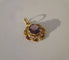 Pendentif Pendentif fleur XIXe siècle en or rose et améthyste 58 Facettes