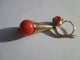 Boucles d'oreilles Boucles d’oreilles dormeuses XIXe en or rose et corail 58 Facettes