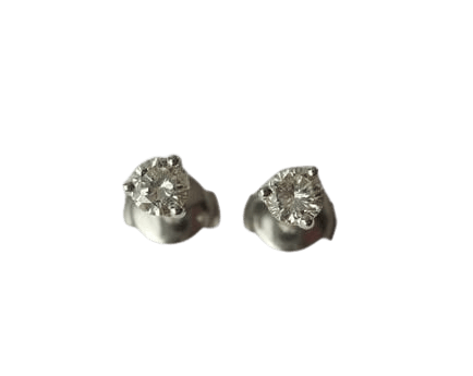 Boucles d'oreilles Boucles d'oreilles diamants 0,50 ct en or blanc 58 Facettes