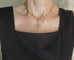 Pendentif Croix pendentif XIXe en or rose et perles 58 Facettes