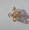 Pendentif Croix pendentif XIXe en or rose et perles 58 Facettes