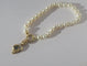 Bracelet Bracelet choker en perles de culture et or jaune 18 carats 58 Facettes