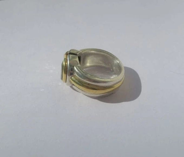 Bague 49 Christofle Variations - Bague en or jaune, argent et aigues-marines 58 Facettes
