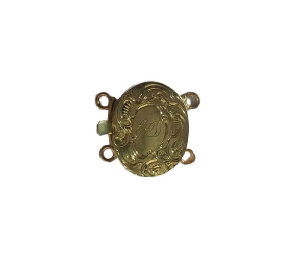 Collier Fermoir ancien deux rangs en or rose 58 Facettes