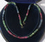 Collier Collier choker - Saphirs, rubis et émeraudes en or jaune 18 carats 58 Facettes