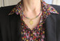 Collier Collier choker - Saphirs, rubis et émeraudes en or jaune 18 carats 58 Facettes