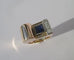 Bague 50 Bague Tank Art déco années 1940 en or rose 18 ct et platine 58 Facettes