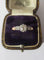 Bague 55 Art Nouveau - Bague solitaire en or rose, platine et diamants 58 Facettes