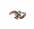 Bague 53.5 Bague XIXe trèfle en or rose, perles fines et diamants 58 Facettes