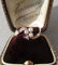Bague 53.5 Bague XIXe trèfle en or rose, perles fines et diamants 58 Facettes