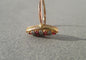 Bague 55 Marquise XIXe - Bague en or rose, platine, diamants et rubis 58 Facettes