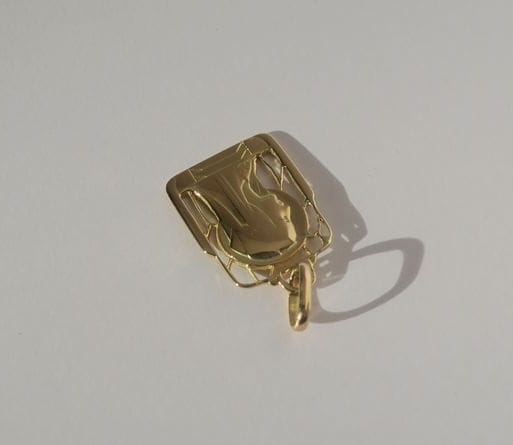Pendentif Médaille Art déco - Pendentif Vierge Marie en or jaune 58 Facettes