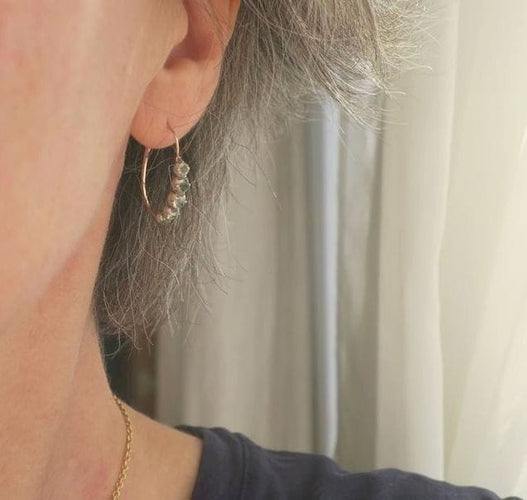 Boucles d'oreilles Boucles d’oreilles poissardes 1798-1809 en or rose et argent 58 Facettes