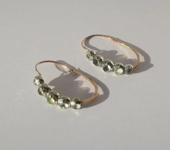 Boucles d'oreilles Boucles d’oreilles poissardes 1798-1809 en or rose et argent 58 Facettes