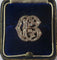 Pendentif Pendentif monogramme C B pavé de diamants en or rose 18 carats 58 Facettes