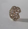 Pendentif Pendentif monogramme C B pavé de diamants en or rose 18 carats 58 Facettes