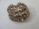 Pendentif Pendentif monogramme C B pavé de diamants en or rose 18 carats 58 Facettes