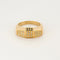 Bague 62 Premiers Joyaux - Bague tank en or jaune 18k sertie de diamants et pierres précieuses 58 Facettes
