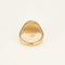 Bague 56 Bague chevalière en or rose 18k pavée de diamants 58 Facettes