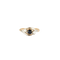 Bague 54 Bague trilogie en or jaune 18 carats et platine, saphir et diamants 58 Facettes