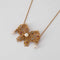 Collier Collier nœud en or jaune 18 carats avec perles, diamants et rubis 58 Facettes
