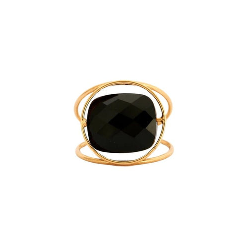 Bague 53 Paola Zovar Grand Regard - Bague en or jaune 18K et onyx 58 Facettes