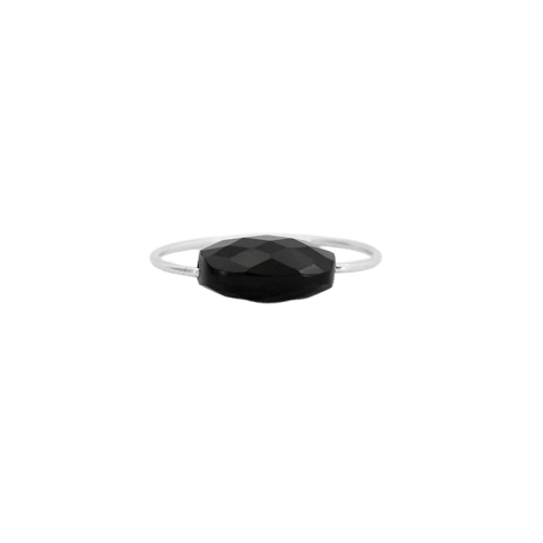 Bague 54 Morganne Bello - Bague en or blanc et onyx 58 Facettes