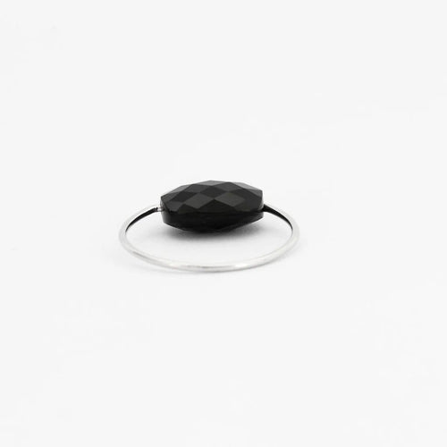 Bague 54 Morganne Bello - Bague en or blanc et onyx 58 Facettes