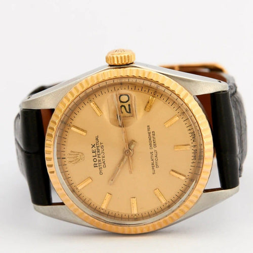 Montre Rolex Datejust - Montre 36 mm en or jaune et acier 58 Facettes