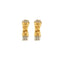 Boucles d'oreilles FRED - Boucles d'oreilles câble en or jaune 18K et acier 58 Facettes