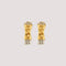 Boucles d'oreilles FRED - Boucles d'oreilles câble en or jaune 18K et acier 58 Facettes