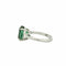 Bague 48.5 Bague en platine 950 avec tourmaline bleue-verte 4,15 ct et diamants 58 Facettes