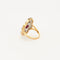 Bague 52.5 Bague style Art déco en or jaune et platine, diamants et rubis 58 Facettes