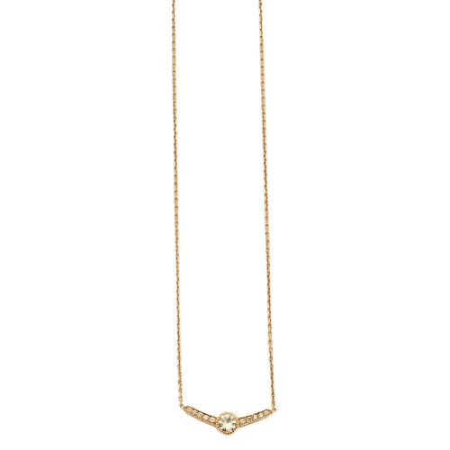 Collier Collier en or rose et diamants 58 Facettes