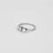 Bague 55 Bague trilogie ancienne en or blanc 18 carats, diamant et perles 58 Facettes