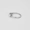 Bague 55 Bague trilogie ancienne en or blanc 18 carats, diamant et perles 58 Facettes