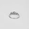 Bague 55 Bague trilogie ancienne en or blanc 18 carats, diamant et perles 58 Facettes