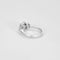 Bague 53 Trilogie - Bague solitaire en or blanc 18K et diamants taille princesse 58 Facettes