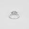 Bague 53 Trilogie - Bague solitaire en or blanc 18K et diamants taille princesse 58 Facettes
