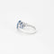 Bague 53.5 Bague en platine avec saphir Ceylan 5,08 ct et diamants 58 Facettes