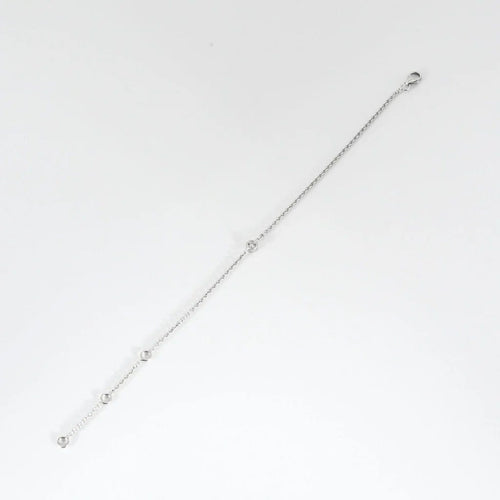 Bracelet Bracelet en or blanc 18K avec diamant 58 Facettes