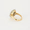 Bague 52 Bague pompadour saphir 3,33 carats et diamants en or jaune et platine 58 Facettes