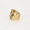 Bague 52 Bague vintage en or jaune 18K, diamants, rubis, saphirs et émeraudes 58 Facettes